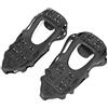 Generic Ramponi a 24 denti con 24 tacchetti da ghiaccio a punta antiscivolo per scarpe da trekking con gomma TPE in acciaio inossidabile resistente al freddo -40 durevole non invecchiamento