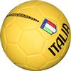 CCB Pallone da Calcio Italia - Taglia 5 - Idea Regalo (Giallo)