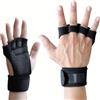 Generic Guanti antiscivolo unisex per sollevamento pesi, 4 dita, per trazioni e allenamento della forza, prevenzione dei calli