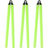 BESPORTBLE 3 Pezzi Bastone da Allenamento per Calcio e Segnalatore Sportivo | Allenamento All'aperto, ABS e Lega di Alluminio, Colore Verde Chiaro, Antiurto e Resistente