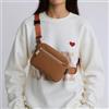 Generic Marsupio con cinghia regolabile piccolo marsupio per donne uomini leggero impermeabile borse a tracolla ad alta capacità per corsa viaggi, Marrone, Medium, Casual