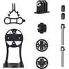 HAPINARY Supporto Computer Bicicletta, Handlebar Combo Mount, Lega Di Alluminio, Nero, Facile Da Installare E Smontare, Per Porta Contachilometri Con Supporto Luce Su Bici Da Corsa E