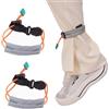 ZIOYANE 2 clip elastiche per pantaloni da bicicletta con cinghie riflettenti ad alta visibilità per ciclismo notturno, fascia regolabile per gambe per ciclismo su strada e mountain bike, escursionismo