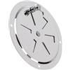 DEARMAMY Sfiato Persiana in Acciaio Inox 4 Pollici con Pomello Laterale | Barca e Yacht, Finitura Argento, Resistenza alla Corrosione, Apertura e Chiusura Semplici, Accessori Nautici