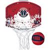 Wilson Minicanestro da Basket NBA TEAM MINI HOOP, Plastica, Bianco/Rosso (Washington Wizards)