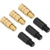 Generic Pesi per freccette da 2 g, 6 pezzi, in ottone, filettatura 2BA per contrappeso freccette, colore oro nero