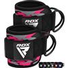 RDX Cinghie per Caviglia, Neoprene Cavigliere 30CM Imbottite Polsini per Trazioni Esercizi Delle Gambe Workout con Doppio D Anello Attaccamento Cavo, Palestra Fitness Regolabile Ankle Strap Uomo Donna
