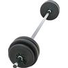 TrainHard 25 kg - 110 kg bilanciere set bilanciere set bilanciere manubrio con pesi dischi per sollevamento pesi e bankdruecken