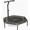 MERACH Mini trampolino elastico per adulti, pieghevole, 101,6 cm, carico massimo 150 kg, tappeto elastico interno per allenamento silenzioso