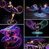 KIMISS Cerchio LED 90cm Colorabile Attrezzo per Esercizio Fisico | Tubi ad alta resistenza, Design leggero, Adatto ai bambini, Struttura integrata