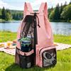 Generic 1 zaino da spiaggia per attività all'aperto, nuoto, borsa con coulisse, borsa per palestra, esercizi, 43 x 38 cm, colore: rosa