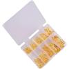 Generic Set di 100 ami da pesca in acciaio al carbonio a cerchio singolo gancio da pesca a mosca Jip Spinato Carpa Ganci Accessori per attrezzatura da mare