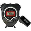 STOPTEC DIGITAL TIMING Schütt Stoptec HC-3 - Cronometro digitale con fischietto, per hobby, sport, tempo libero, resistente agli spruzzi, adatto per bambini