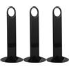DOITOOL 3 Pezzi Portadischi per Allenamento Calcio in PP Nero | Supporto per Disco, Installazione Facile, Design Multifunzione, Comodo da Trasportare, per Attrezzi Allenamento Calcio
