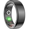 Sxhlseller Anello Intelligente per Fitness Tracker, Anello per Fitness Tracker con Monitoraggio del Sonno, Contapassi Impermeabile per Fitness Tracker per Donne e Uomini