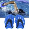 Generic Palette da nuoto ergonomiche in PVC per correzione tecnica, pagaie per allenamento sul giro, con cinghie regolabili, blu