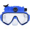 VBESTLIFE Occhiali da Sub 15M con Fotocamera 2K per lo Snorkeling | Obiettivo Grandangolare da 100°, Foto da 50 MP, Sensore CMOS da 5 MP, Rivestimento in Morbido Silicone, Vetro Temperato,