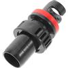 WOONEKY Adattatore per Pompa Gonfiabile per Canoa e Natanti, 21,6mm Nero | Plastica, Compatibilità Versatile, Uso Semplice, per Principianti ed Esperti, Accessorio per Valvola Aria