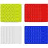 WOLMIK 40 adesivi riflettenti di sicurezza, adesivi riflettenti di avvertimento adesivi riflettenti per auto, impermeabili, per veicoli, biciclette, moto, casco da moto (3 x 8 cm, 4 colori)