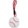 ULTECHNOVO Portamonete in Silicone a Forma di Baseball per Atleti | Compatto e Portatile, Uso Quotidiano e Viaggio, Bianco, con Chiusura a Cerniera