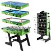 HLC 4 In 1 Multi Sport Game Combination Table Set for Kids Table Tennis Table, Pool Table, Table Football, Slide Hockey for Family Parent-child Interactive for Kids (4ft, 1.2m)