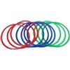 Yinhing Sensory Hoop Rings Connectors 28cm Gioco per Bambini | Cerchi in plastica 10 pezzi con connettori diametro 28 cm allenamento per coordinazione interna ed esterna casa scuola