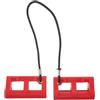 Toyvian Bloccasterzo Idraulico fuoribordo per rimorchio, Rosso, 4 | Stabilizzatore per rimorchio, clip di centraggio motore, dispositivo di bloccaggio asta cilindro, utilizzo su rimorchio per