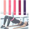Generic Fasce elastiche per esercizi di resistenza per allenamento uomini e donne Fascia elastica per allenamento a casa Fitness Stretching Forza Forza Fisica Gambe elastiche per sedere