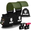 Roar® Ganci Palestra Polsi, Ganci Sollevamento Pesi, Fasce per stacchi da Terra, polsiere con Gancio, Guanti Palestra con Gancio Sollevamento Pesi, Guanti trazioni alla Sbarra, Straps