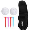 EMUKOEP Custodia Portatile per Palline da Impermeabile Durevole per Golfisti Tees Palline Neoprene 1 Borsa 2 4 Chiodi (Palla da allenamento cava per interni)