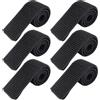 Icyowls 6 Pezzi Fermagli per Pantaloni - Protezione per Pantaloni con Fascia Elastica a Chiusura a Strappo per Ciclismo, Outdoor, Jogging, Pesca, Caccia ed Escursionismo