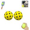 Generic 2 palline da pickleball silenziose, in schiuma silenziosa, per allenamento in interni ed esterni, design ad alta resilienza, leggera, a basso rumore, in morbida schiuma di poliuretano, per