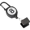 Funien ABS Billiard Chalk Holder with Retractable Rope Buckle, Convenient