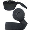 TOGEVAL 4 Pezzi Ancoraggio Porta Fitness in PVC Nero, Stabile e Resistente | Allenamento Domestico, Forte Pressione, Antiusura, Accessorio per Banda Elastica, Fissaggio su Porta