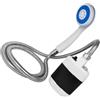 Yardwe Doccino da Campeggio Portatile USB Regolabile per Viaggio All'aperto | Metallo, Design Compatto e Semplice da Usare, Flusso D'acqua Regolabile, per Casa e Attività Esterne