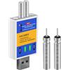 Penlimly Batteria per galleggiante da pesca CR425 e ricarica USB, CR425 ricaricabile per galleggianti da pesca, caricabatterie USB, caricabatterie elettronico per galleggianti per pesca notturna