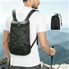 Generic Zaino da trekking leggero e pieghevole, grande capacità, impermeabile, con coulisse, facile da trasportare, per viaggi, palestra, nuoto, campeggio, ciclismo, allenamento all'aperto, per uomini e donne
