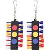 DEARMAMY 2 Set Porta Tee Portatile Mini, Plastica Sottile, Ganci | Accessorio da Golf Compatto, Pratico da Riporre, Portachiavi, Stile Creativo, per Tee Sempre Ordinati