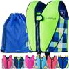 Limmys Gilet Nuoto Neoprene Bimbi - Galleggiamento Regolabile | Comfort tutto il giorno - Design sicuro e resistente - Approvato dai genitori - Borsa inclusa - Alta visibilità