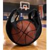 Generic Borsa da basket di grande capacità, tracolla regolabile per pallavolo e calcio, borsa da palestra in rete con tracolla, organizer per attrezzature da viaggio per allenamento