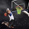 Generic Glow - Rete da basket con 12 passanti, resistente, per tutte le condizioni atmosferiche, design anti-avvolgimento per uso esterno e interno, dimensioni standard per sport e scuola, rete da basket di