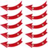 CHILDWEET 10 Pezzi Catarifrangenti per Raggi Bici in Plastica Rossi a Forma di Freccia, Alta visibilità e Facile Installazione per Sicurezza Notturna in Avventure Mountain Bike