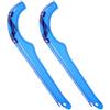 Levemolo 2 Pezzi Batticatena Bici Blu in Plastica per Catena di Leggero | Mountain Bike e Bici da Strada, Portatile, Facile da Installare, Funzione Protettiva