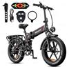Miyazaki X7 Bicicletta Elettrica Pieghevole per Adulti, Range 120KM | Telaio in Alluminio Aerospaziale, Motore Brushless 90Nm, Batteria Removibile 48V 14Ah, Pneumatici Fat 20x4.0