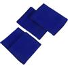 BESTOMZ 2 Paia Fasce Polso Sportive, Elastiche e Comode | Polsini Blu per Calcio e Corsa, Tessuto Misto Poliestere Cotone, Facili da Indossare e Togliere