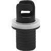 DEARMAMY Adattatore per Pompa Aria per Kayak e Tavola Gonfiabile Nero | Diametro 18mm e Superiore 16mm, Plastico, Design Adattabile per Gonfiaggio e Sgonfiaggio Rapido