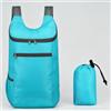 Generic Zaino da campeggio impermeabile unisex, leggero, pieghevole, grande capacità, zaino da trekking con spallacci, Blu lago, Small, Leggero