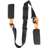 JOINPAYA Cinghia per Trasporto Snowboard, Tracolla per Sci, Regolabile, Pieghevole, in Nylon e Eva, Chiusura a Strappo Forte, Arancione, per Trasporto a Mano a Spalla