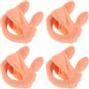 EXQUIMEUBLE Nasello da Nuoto in Silicone con Cinghia 4 Pezzi Beige | Fascia Elastica, Taglia, per Sport Acquatici e Nuoto, Adatto ad Adulti