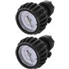 OFFSCH 2 Pezzi Manometro di Pressione per Kayak e Tavole da Surf 0-30 Psi Strumento Compatto in PVC ad Alta Precisione per Barche Gonfiabili Uso Portatile